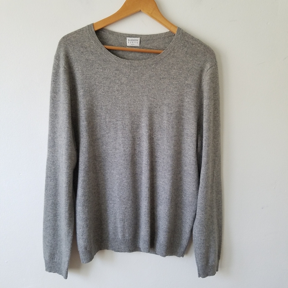 Barrow & Grove 100% Cashmere Crew Neck Classic Longsleeve Sweater Size M